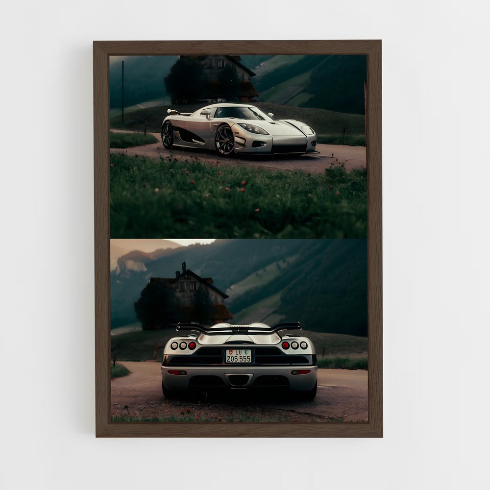 Poster Route d'Exception – affiche Koenigsegg (vue 5)